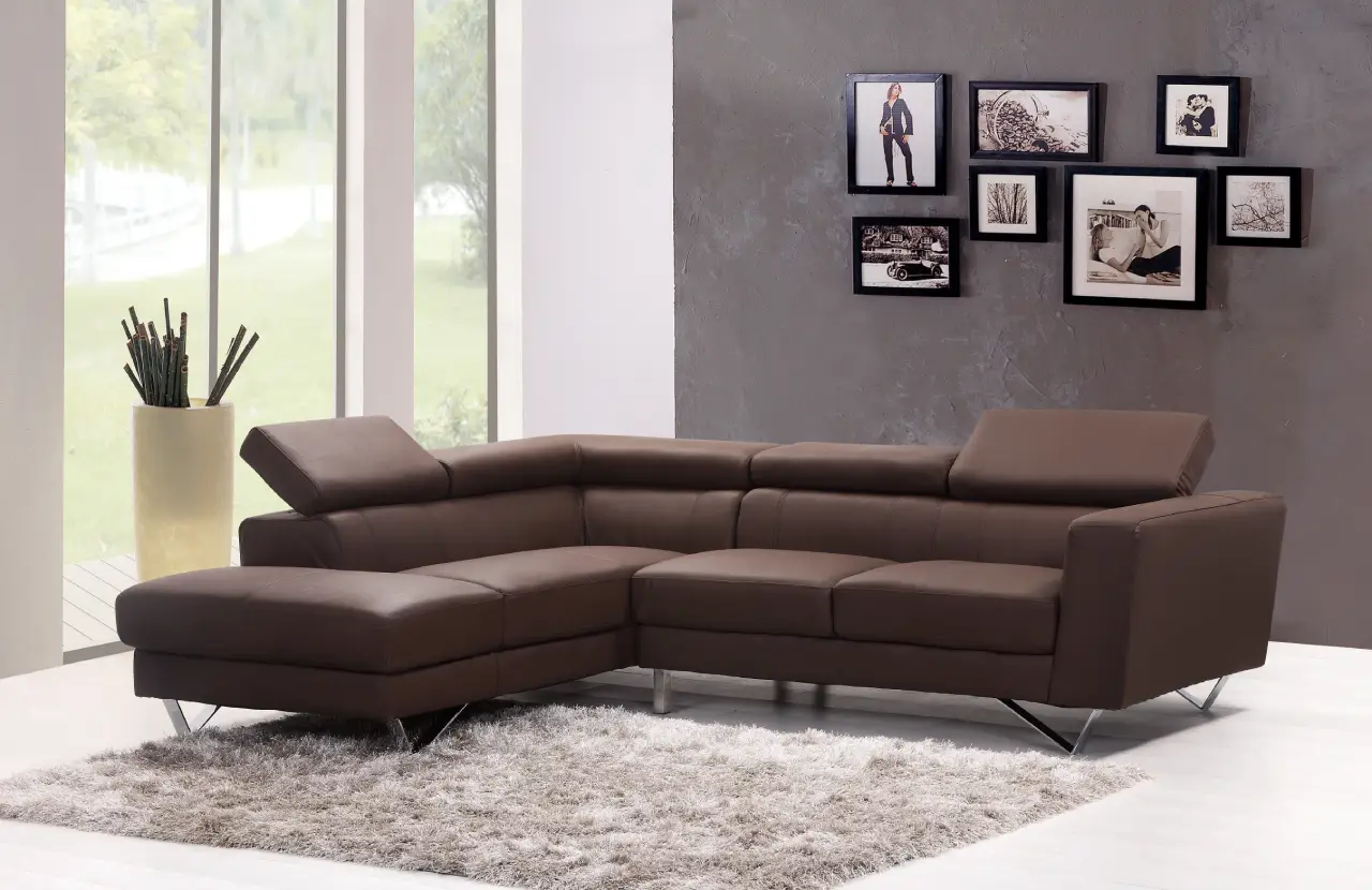 5-Seater Leather Corner Sofa - Зображення 2