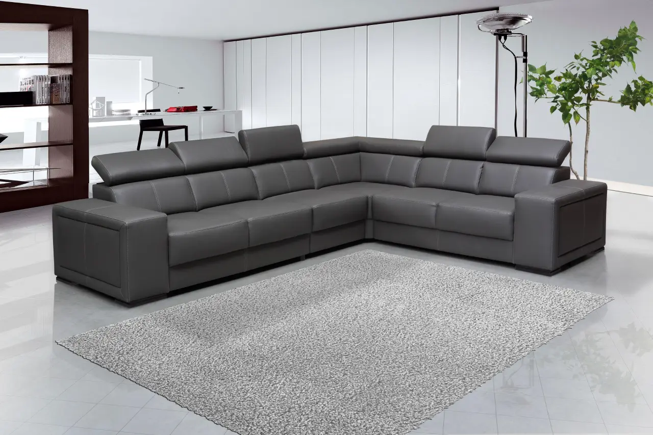 5-Seater Leather Corner Sofa - Зображення 3