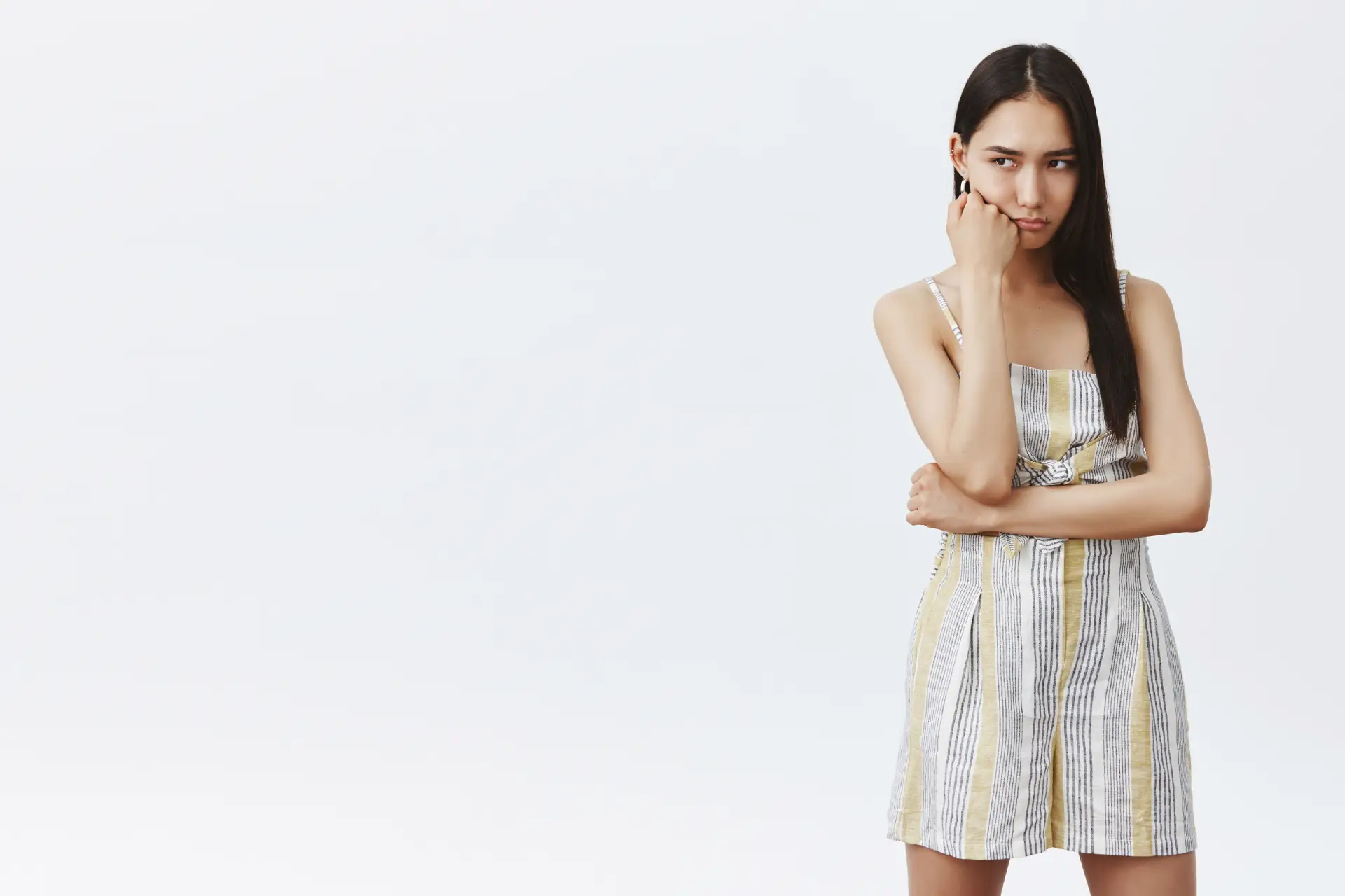 Sleeveless Stripe Printed Cotton Jumpsuit